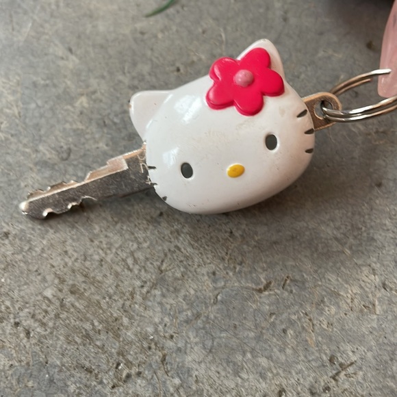 Vintage Sanrio Hello Kitty pink glitter cable bike lock Japan - Picture 6 of 12